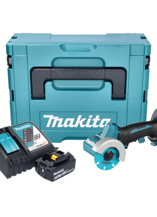 Makita DMC 300 RG1J Akku Winkelschleifer 18 V 76 mm Brushless + 1x Akku 6,0 Ah + Ladegerät + Makpac