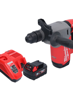 Martillo combinado a batería Milwaukee M18 FHX-501 18 V 2,5 J SDS-Plus sin escobillas + 1x batería 5,0 Ah + cargador