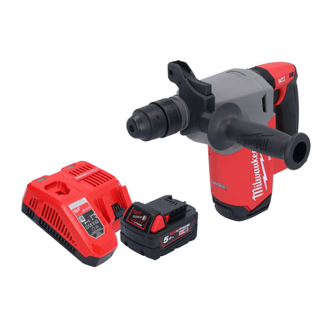 Martillo combinado a batería Milwaukee M18 FHX-501 18 V 2,5 J SDS-Plus sin escobillas + 1x batería 5,0 Ah + cargador