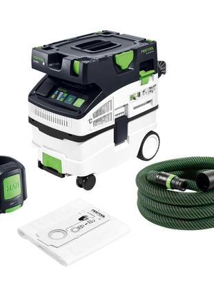 Festool CTL MIDI I CT-F CLEANTEC aspirador de polvo móvil 15 l colector de polvo L (578038) + mando a distancia Bluetooth + accesorios