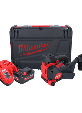 Ponceuse à bande sans fil Milwaukee M18 FBTS75-551X 18 V 75 x 457 mm brushless + 1x batterie 5,5 Ah + chargeur + boîtier HD