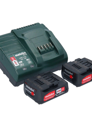 Amoladora angular a batería Metabo PowerMaxx CC 12 BL 12 V 76 mm (600348500) sin escobillas + 2x batería 2,0 Ah + cargador + metaBOX