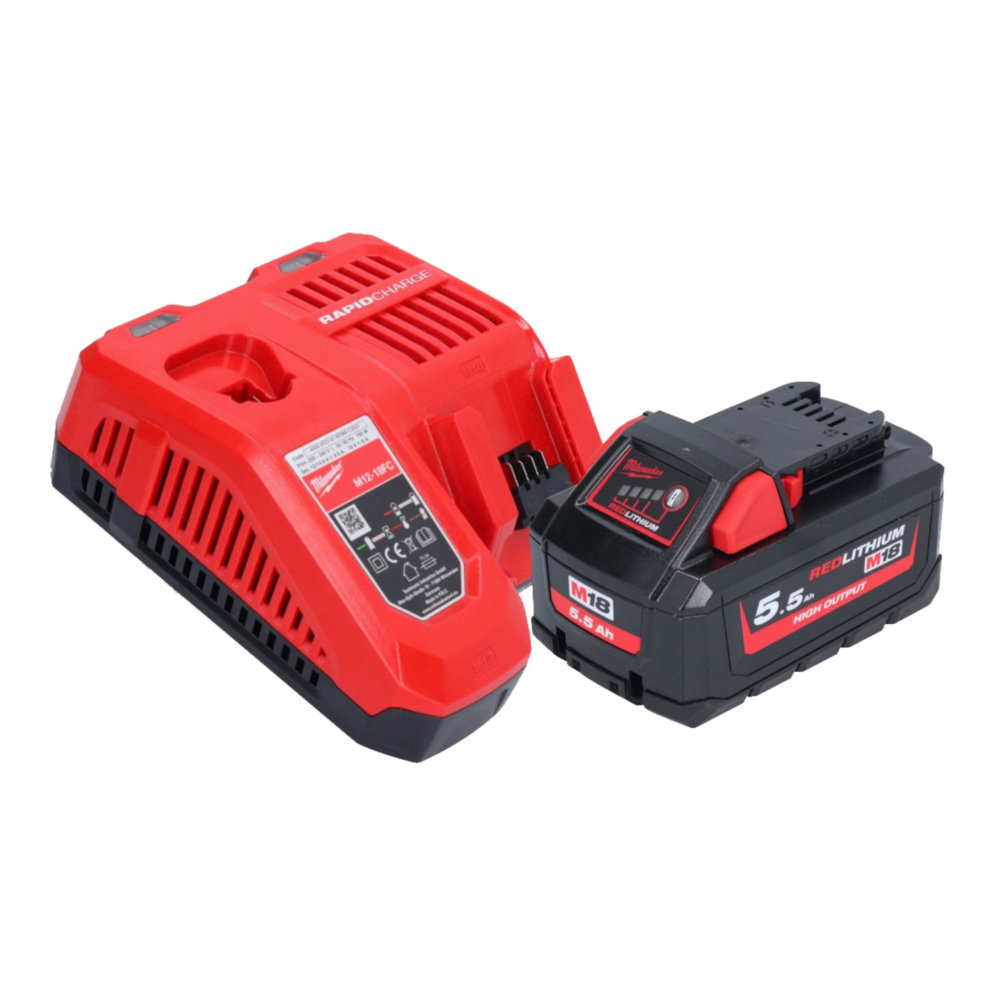 Milwaukee M18 FCHS 551 Akku Kettensaege 18 V 40 cm Brushless 1x Akku 5 5 Ah Ladegeraet 2 - toolbrothers