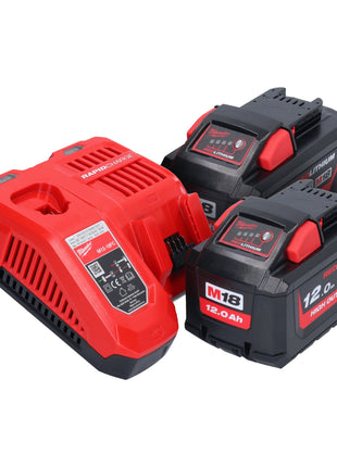 Motosierra a batería Milwaukee M18 FCHS-122 18 V 40 cm sin escobillas + 2x baterías 12,0 Ah + cargador