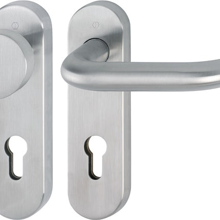 HOPPE set di rosette corte Paris E58/353KH/138 acciaio inox F69 ( 3000203107 )