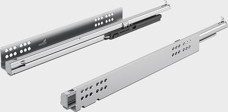 HETTICH Quadro V6 de extensión total con Silent System, acero galvanizado (3000271478)