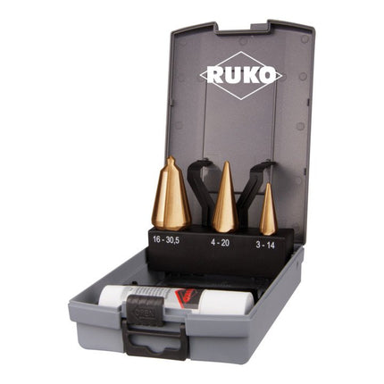 RUKO sheet metal peel drill set 3-14 / 5-20 / 16-30.5 mm ( 4000601700 )