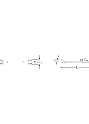 STAHLWILLE Clé polygonale double OPEN-RING 24 14 x 17 mm 200 mm ( 4000826110 )