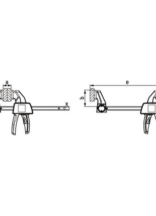 BESSEY Serre-joints une main EZ envergure 300 mm ( 4000831642 )