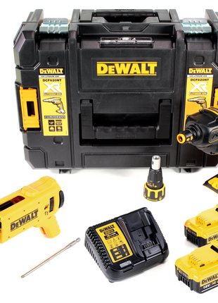 DeWalt DCF 620 M2K Akku Trockenbauschrauber 18V 1/4" Brushless + 2x Akku 4,0Ah + Schnellladegerät + TSTAK - Toolbrothers