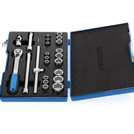 GEDORE socket spanner set 19 EMU-20 23-piece 1/2 ″ ( 4000880494 )