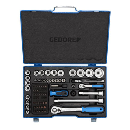 GEDORE socket spanner set 19 V20U-20 81-piece 1/4 + 1/2 ″ ( 4000880519 )
