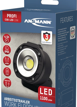 ANSMANN Foco LED a batería FL1100R 3,7 V 4000 mAh (4000902124)