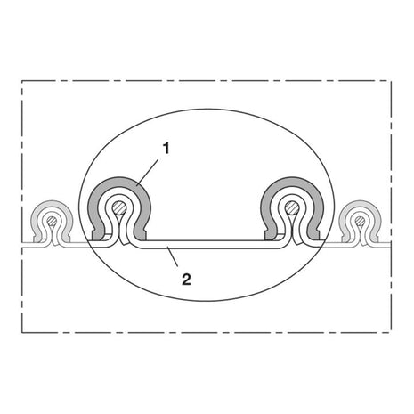 NORRES wąż ssący i dmuchawy CP VITON(R) 459 EC Ø wewnętrzna 150-152 mm ( 4501401309 )