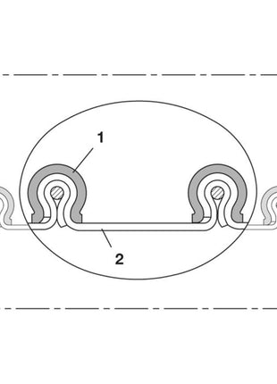 NORRES Tuyau d'aspiration et de soufflage CP VITON(R) 459 EC Ø intérieur 225 mm ( 4501401311 )