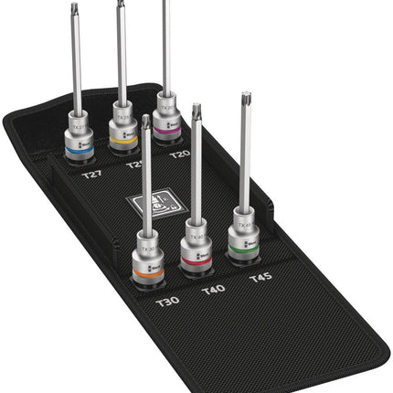 Set di chiavi a bussola WERA 8767 C TORX(R) HF2 6 pezzi ( 8000378064 )