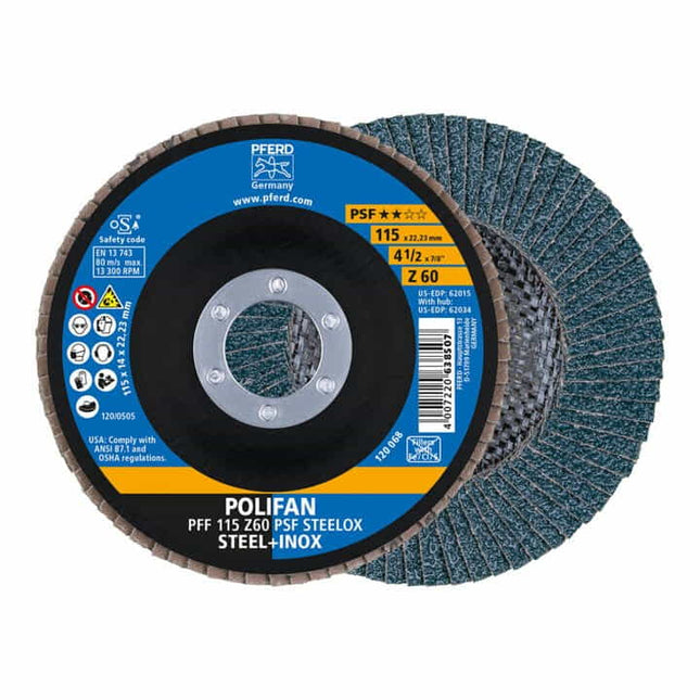 PFERD flap disc Ø 125 mm grit size 40 flat ( 8000429964 )