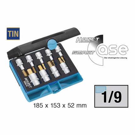 HAZET Jeu de clés à douilles 986/9 / 986/9 N 9 pièces ( 8000466925 )