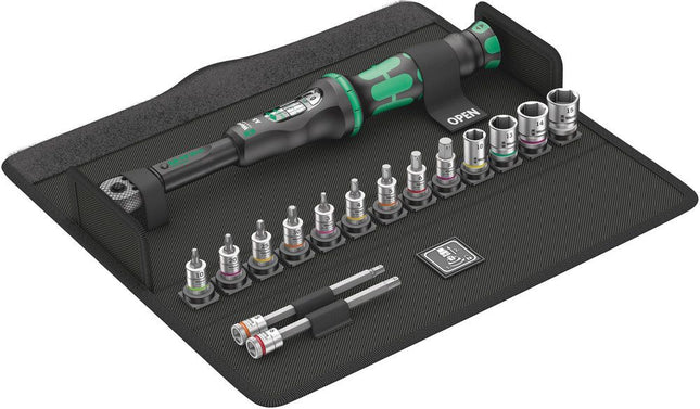 WERA torque wrench set Bicycle Set Torque 1 16-piece 2.5 - 25 Nm 1/4 ″ ( 8000544748 )