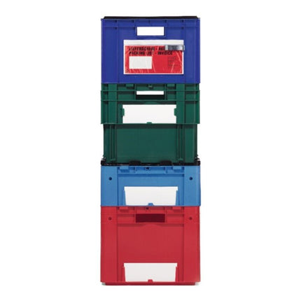 LA-KA-PE Swivel stacking container PP blue ( 9000446131 )