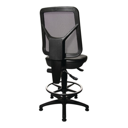 TOPSTAR TEC 80 C Silla giratoria de trabajo con deslizantes para el suelo + aro para los pies ( 9000454325 )