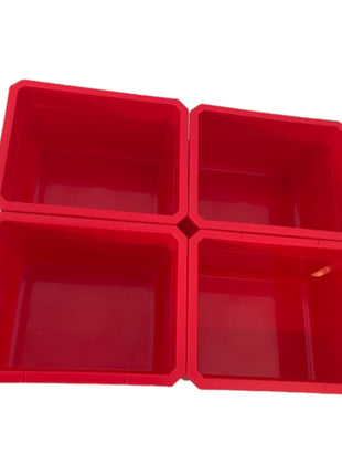 Qbrick System Container Set Nr. 1 Paroi d'atelier 39 x 35 cm avec 4 étagères pour valises System ONE et System TWO