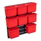 Qbrick System Container Set No. 2 Pared de taller 39 x 35 cm con 8 contenedores para maletines System ONE y System TWO