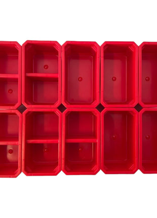 Qbrick System Container Set Nr. 3 Werkstattwand 39 x 35 cm mit 10 Behältern für PRO Organizer 100 Expert / 200 Expert / PRO Drawer 3