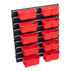 Qbrick System Container Set No. 3 Workshop wall 39 x 35 cm with 10 containers for PRO Organiser 100 Expert / 200 Expert / PRO Drawer 3