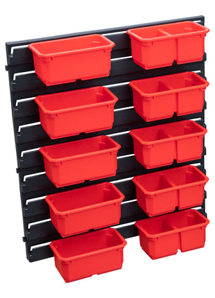 Qbrick System Container Set Nr. 3 Werkstattwand 39 x 35 cm mit 10 Behältern für PRO Organizer 100 Expert / 200 Expert / PRO Drawer 3