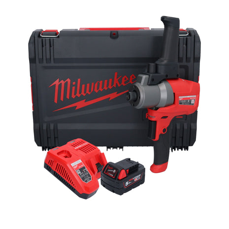 Batidora de batería Milwaukee M18 FPM-501X 18 V 20 l sin escobillas + 1x batería 5.0 Ah + cargador + caja HD