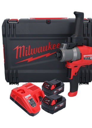 Milwaukee M18 FPM-502X mikser akumulatorowy 18 V 20 l bezszczotkowy + 2x akumulator 5,0 Ah + ładowarka + skrzynka HD