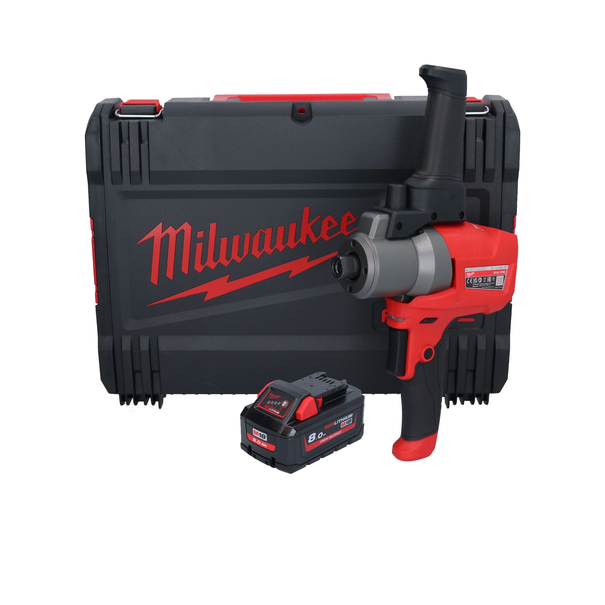 Milwaukee M18 FPM 801X Akku Ruehrgeraet 18 V 20 l Brushless 1x Akku 8 0 Ah HD Box ohne Ladegeraet 0 - toolbrothers