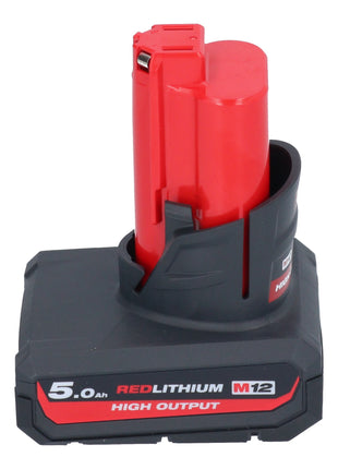 Amoladora recta a batería Milwaukee M12 FDGS-501 12 V 6 / 8 mm sin escobillas + 1x batería 5,0 Ah - sin cargador