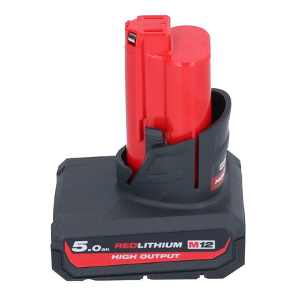 Amoladora recta sin cable Milwaukee M12 FDGS-501 12 V 6 / 8 mm sin escobillas + 1x batería recargable 5,0 Ah - sin cargador