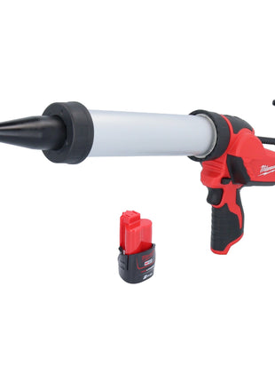 Pistola de cartuchos a batería Milwaukee M12 PCG/400A-201 12 V 400 ml + 1x batería 2,0 Ah - sin cargador