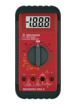 BENNING Multimeter MM 2 0,1 mV-750 V AC, 0,1 mV-1000 V DC ( 4000828865 )