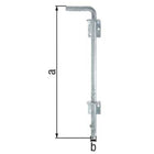 GAH floor slider galvanised ( 3000200157 )