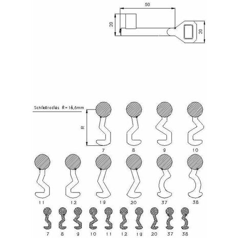 SSF buntbart key lock number 7 ( 3000251999 )