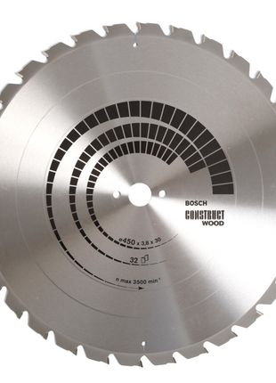 Bosch Kreissägeblatt Construct Wood S 450 x 30 x 3,8 mm 28 Zähne ( 2608640694 ) - Toolbrothers