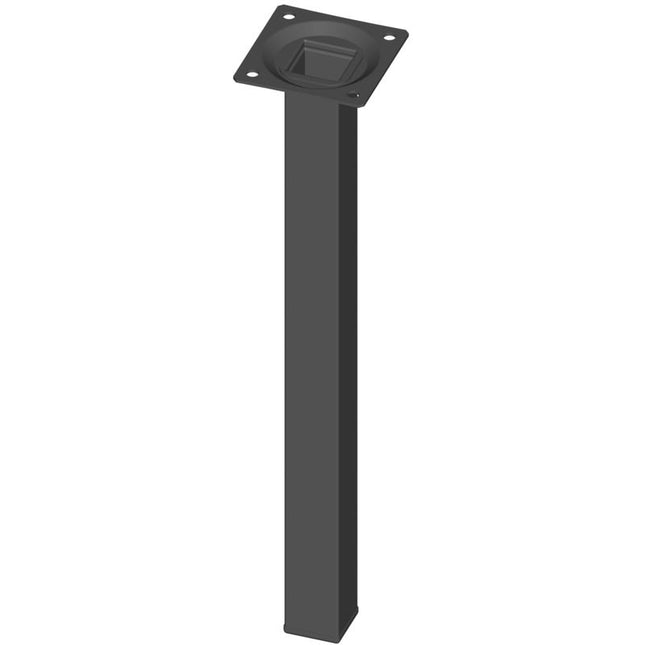 SISTEMA ELEMENT Pata de mueble negra RAL 9005 25 x 25 mm Altura 300 mm ( 3000271204 )