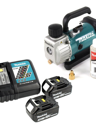 Makita DVP 180 RF 18V Akku Vakuumpumpe + 2x BL 1830 3,0 Ah Akku + DC 18 RC Ladegerät - Toolbrothers