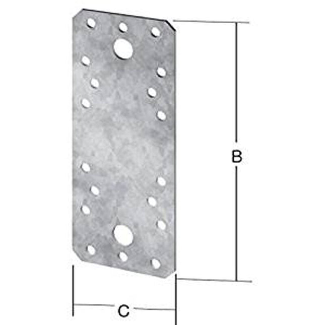 Złącze płaskie VORMANN Długość 136 mm Szerokość 55 mm Grubość 2,5 mm ( 3000273068 )