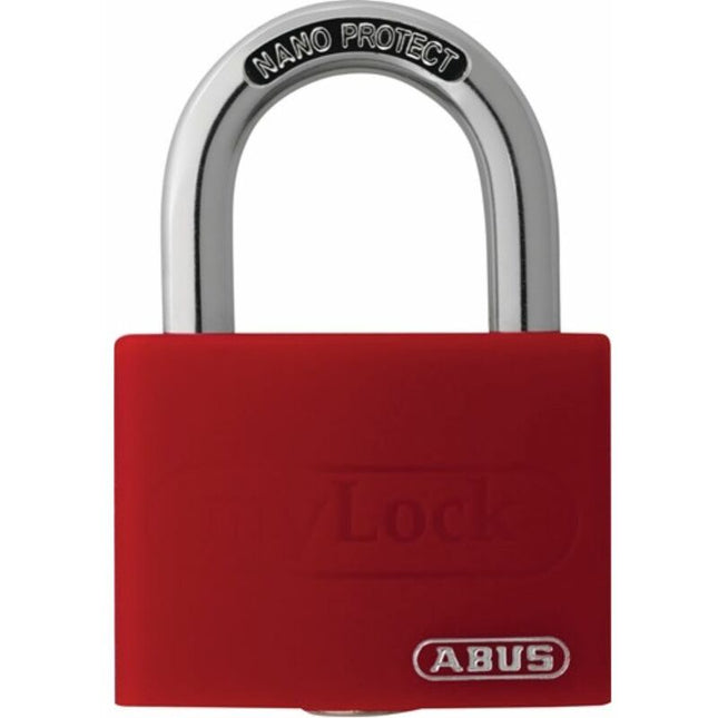 ABUS cylinder padlock T65AL/40 red Lock-Tag lock body width 43 mm ( 3000280259 )