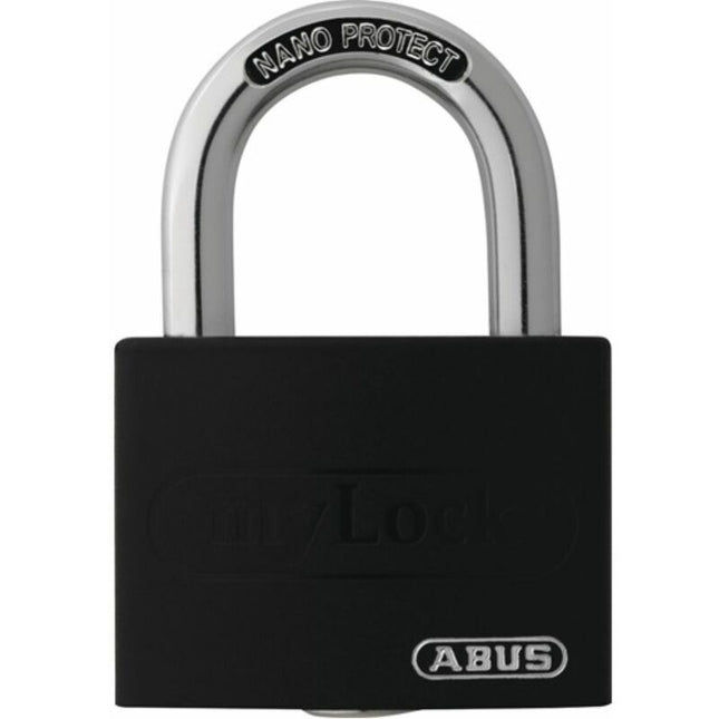 ABUS cylinder padlock T65AL/40 black Lock-Tag lock body width 43 mm ( 3000280261 )