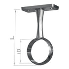 PG Centre support 11131 Zinc die-cast silver-coloured ( 3000282770 )