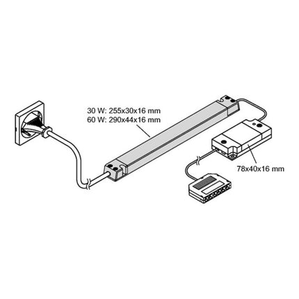L&S Emotion Radiomando de 1 canal serie Frankfurt 230 V 12 V ( 3000550074 )