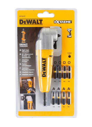 DeWalt DT 71517 T 90 Grad Winkelvorsatz mit 9 Impact Bits - Toolbrothers