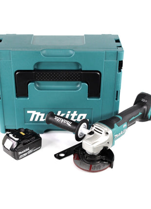 Makita DGA 458 M1J Akku Winkelschleifer 18 V 115mm Brushless + 1x Akku 4,0Ah + Makpac - ohne Ladegerät - Toolbrothers