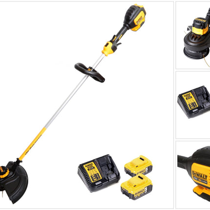Dewalt DCM 561 P2 Akku Rasentrimmer 18V Brushless + 2x Akku 5,0Ah + Ladegerät - Toolbrothers